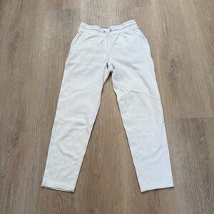 Brooks Brothers Pants Mens Small White Green Jogger Sweatpants Drawstring Fleece